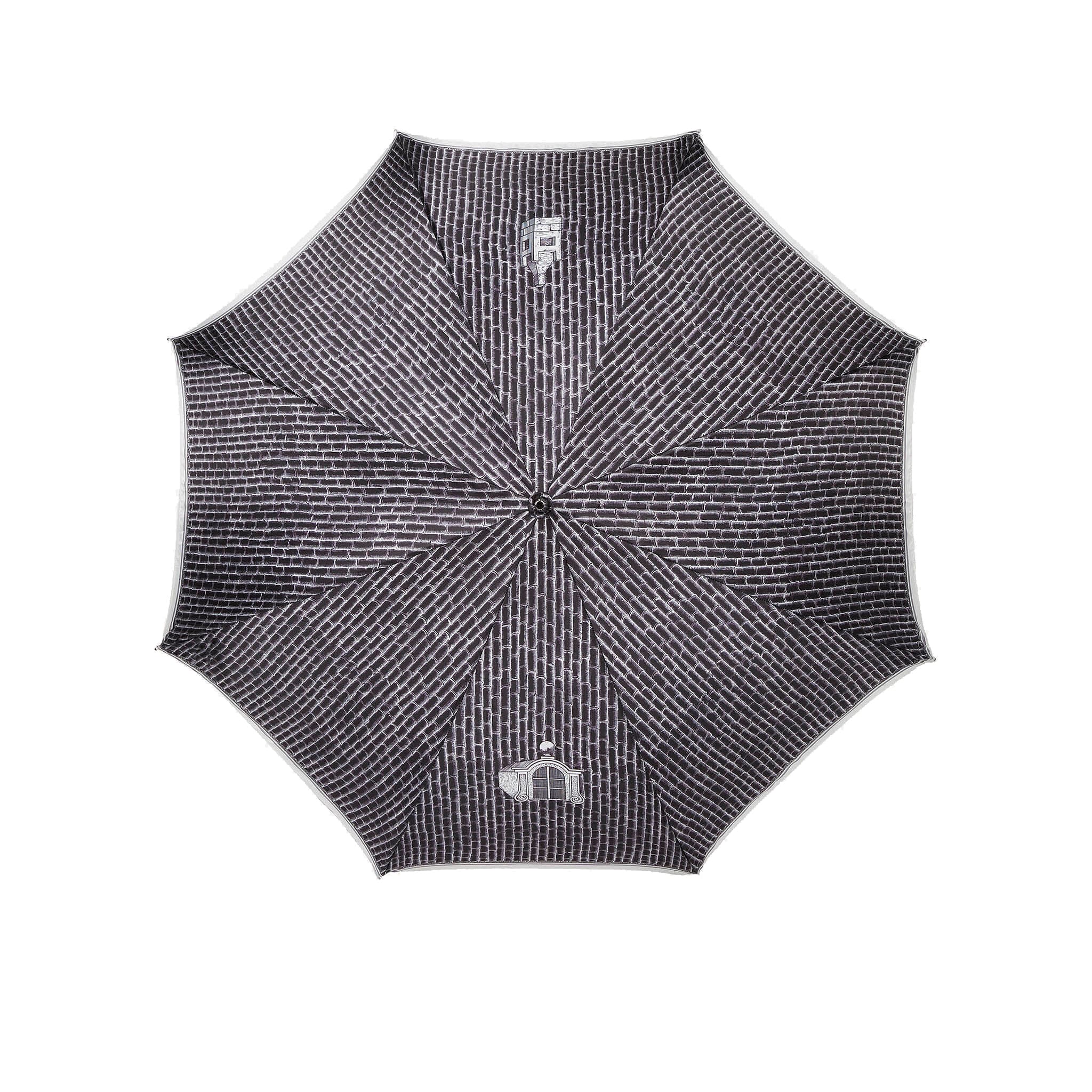 Ombrello con manico doppio tessuto Architettura - Fornasetti - Image 3