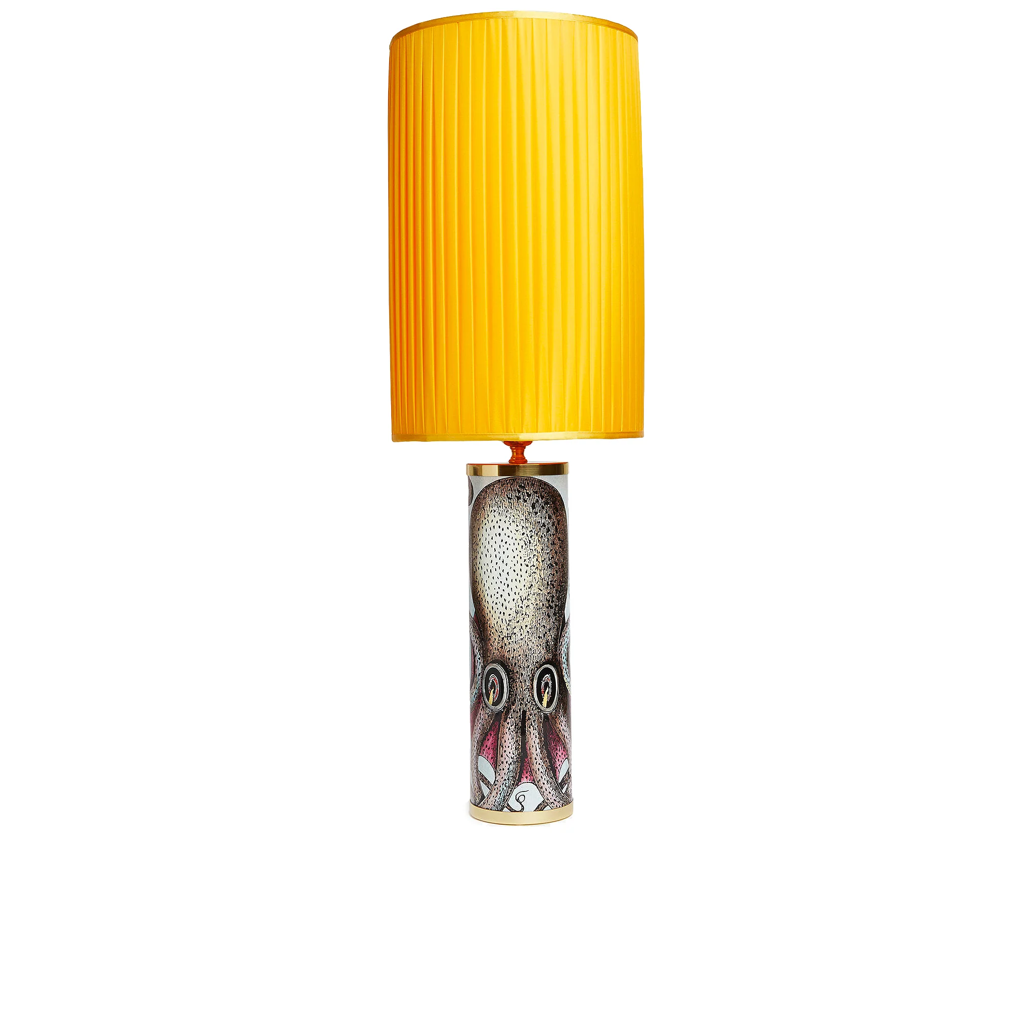 Paralume Cilindrico Plissé Giallo - Fornasetti