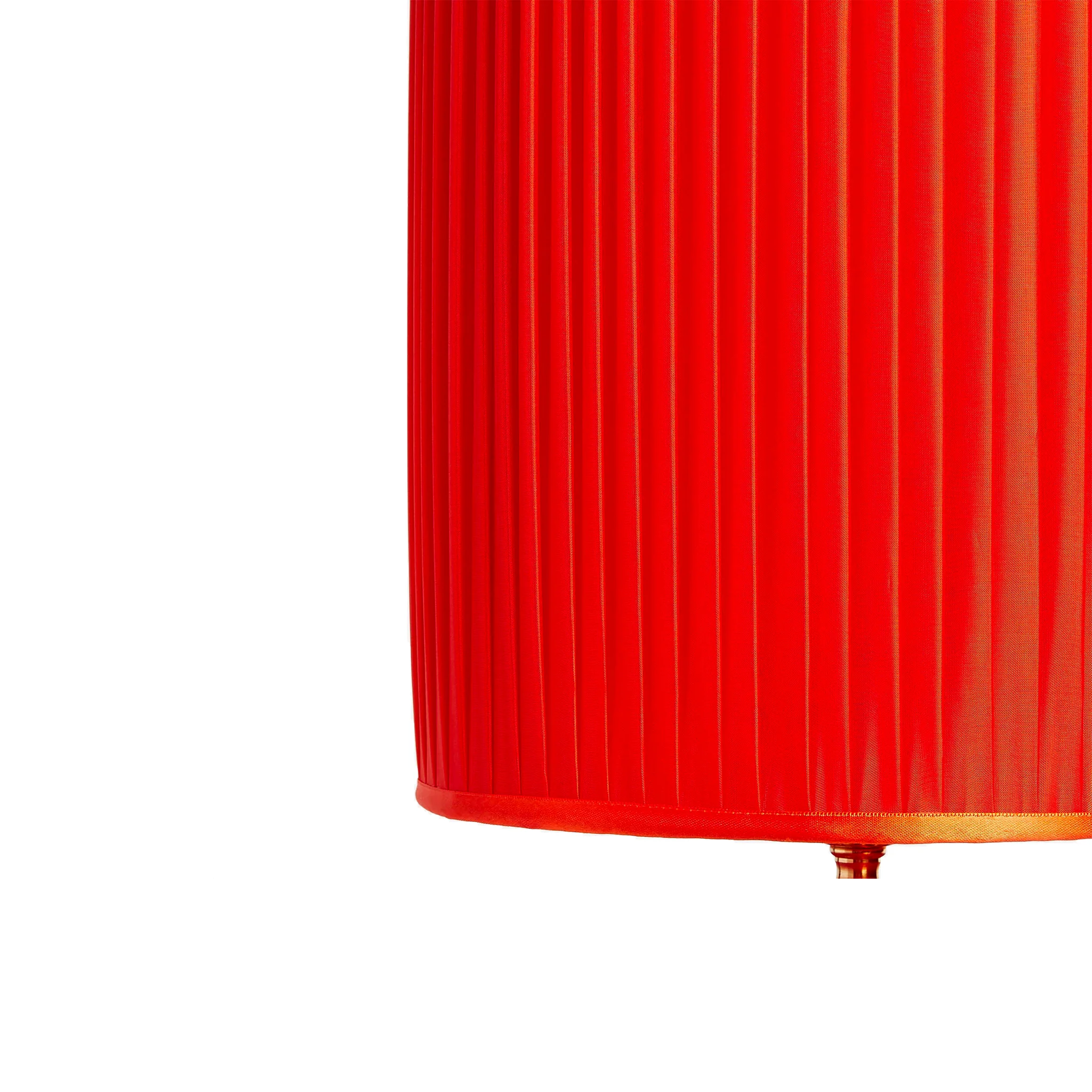 Paralume Cilindrico Plissé Rosso - Fornasetti - Image 2