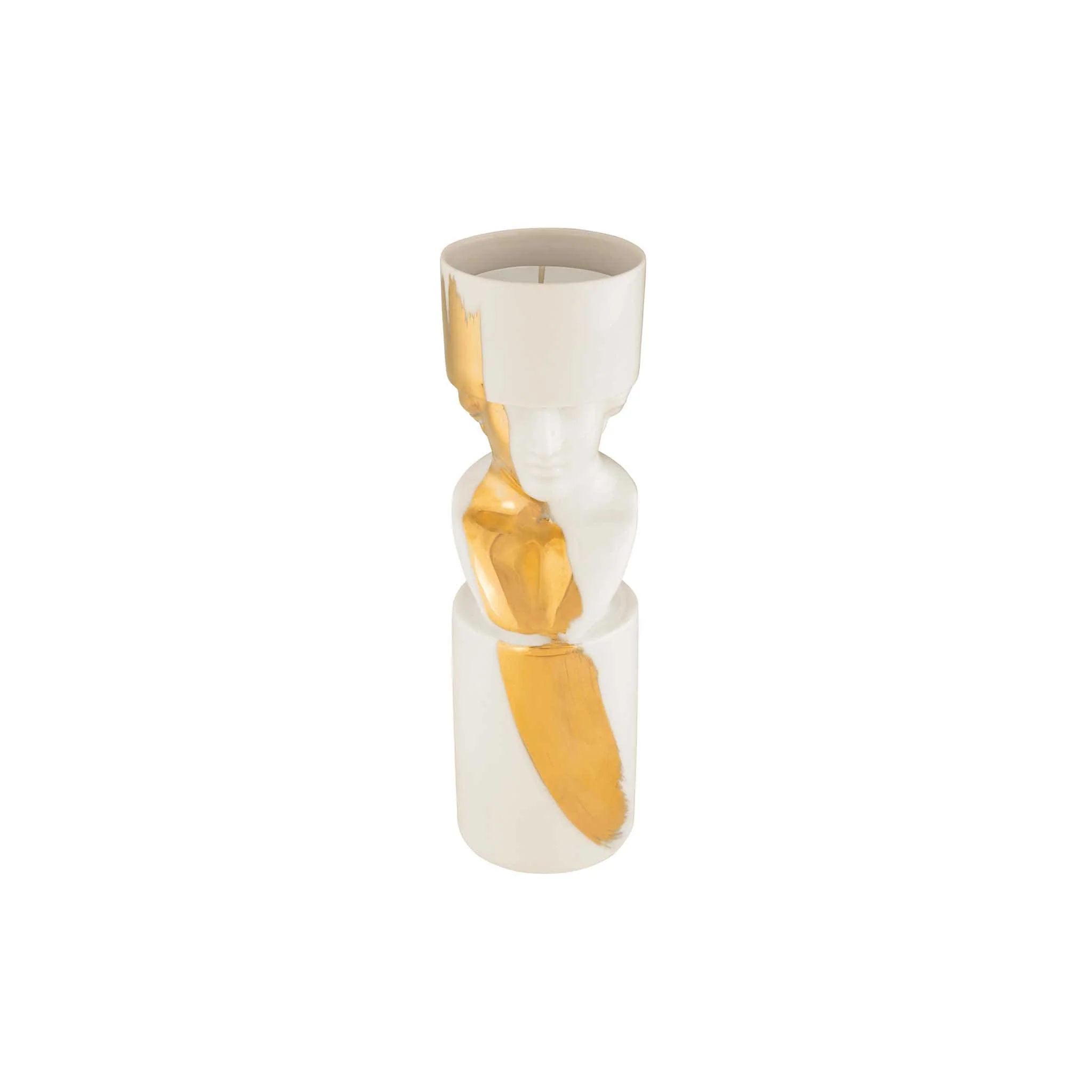 Porta Candela Il Letterato White/Gold - Ginori - Image 3