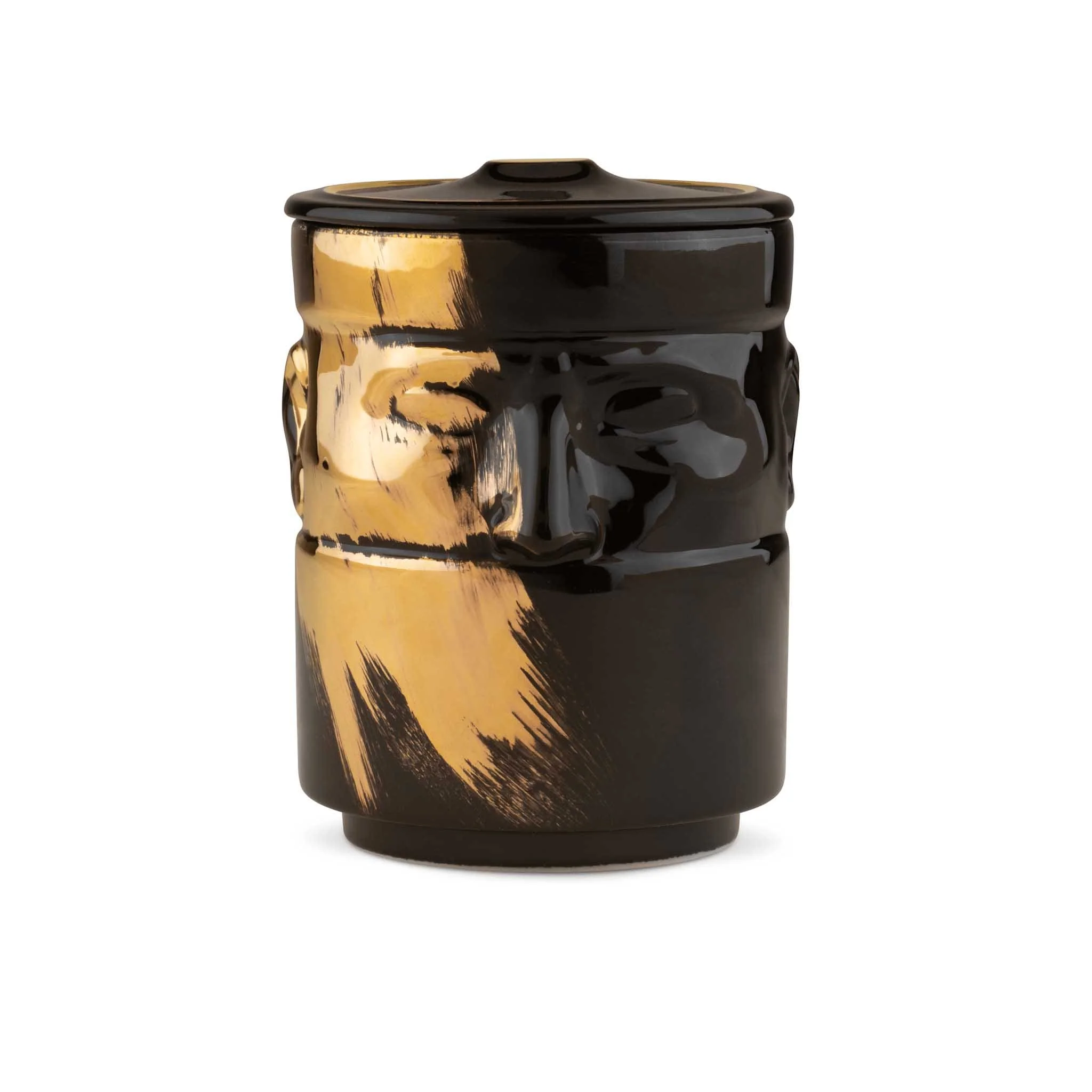 Porta Candela Il Seguace Charcoal/Gold - Ginori