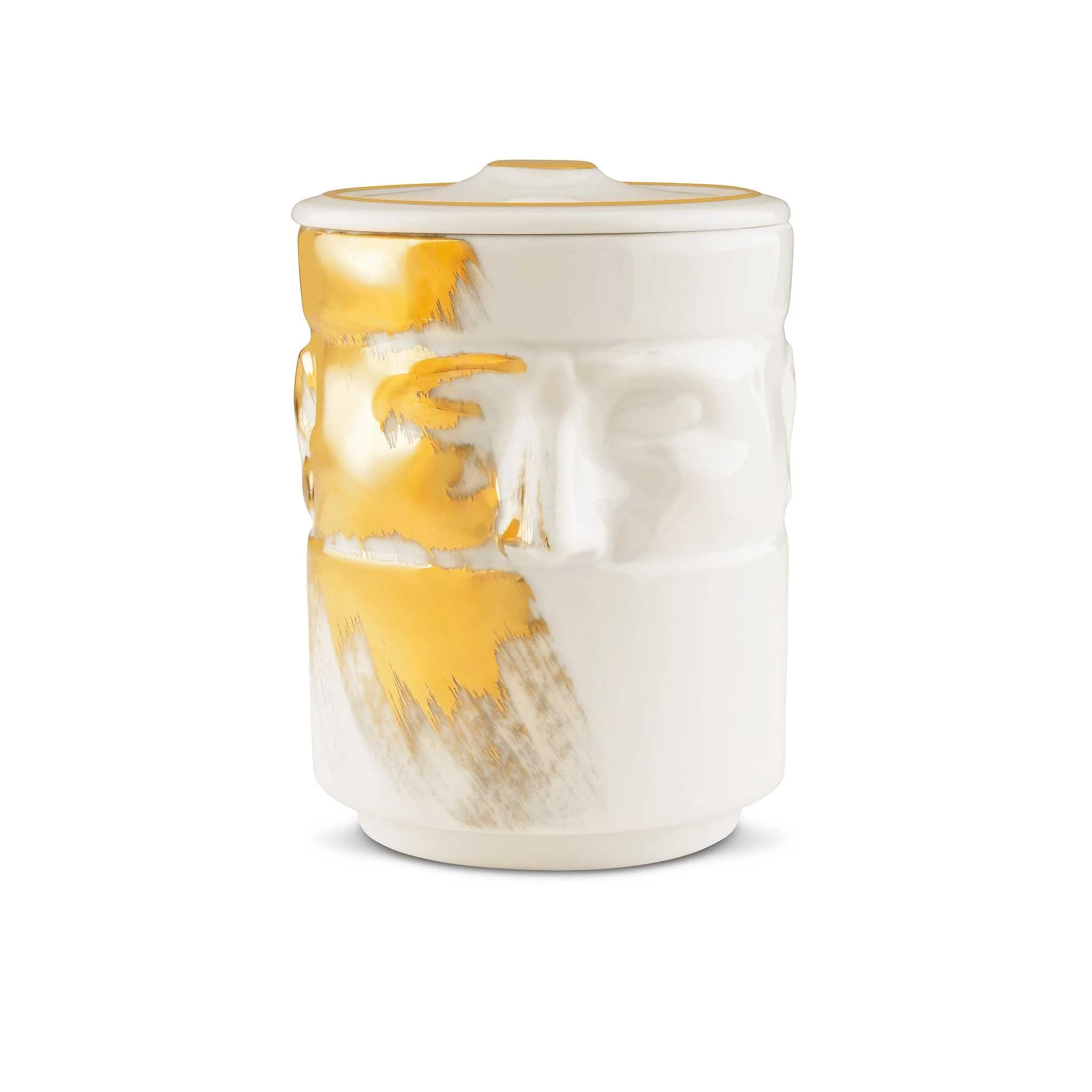 Porta Candela Il Seguace White/Gold - Ginori